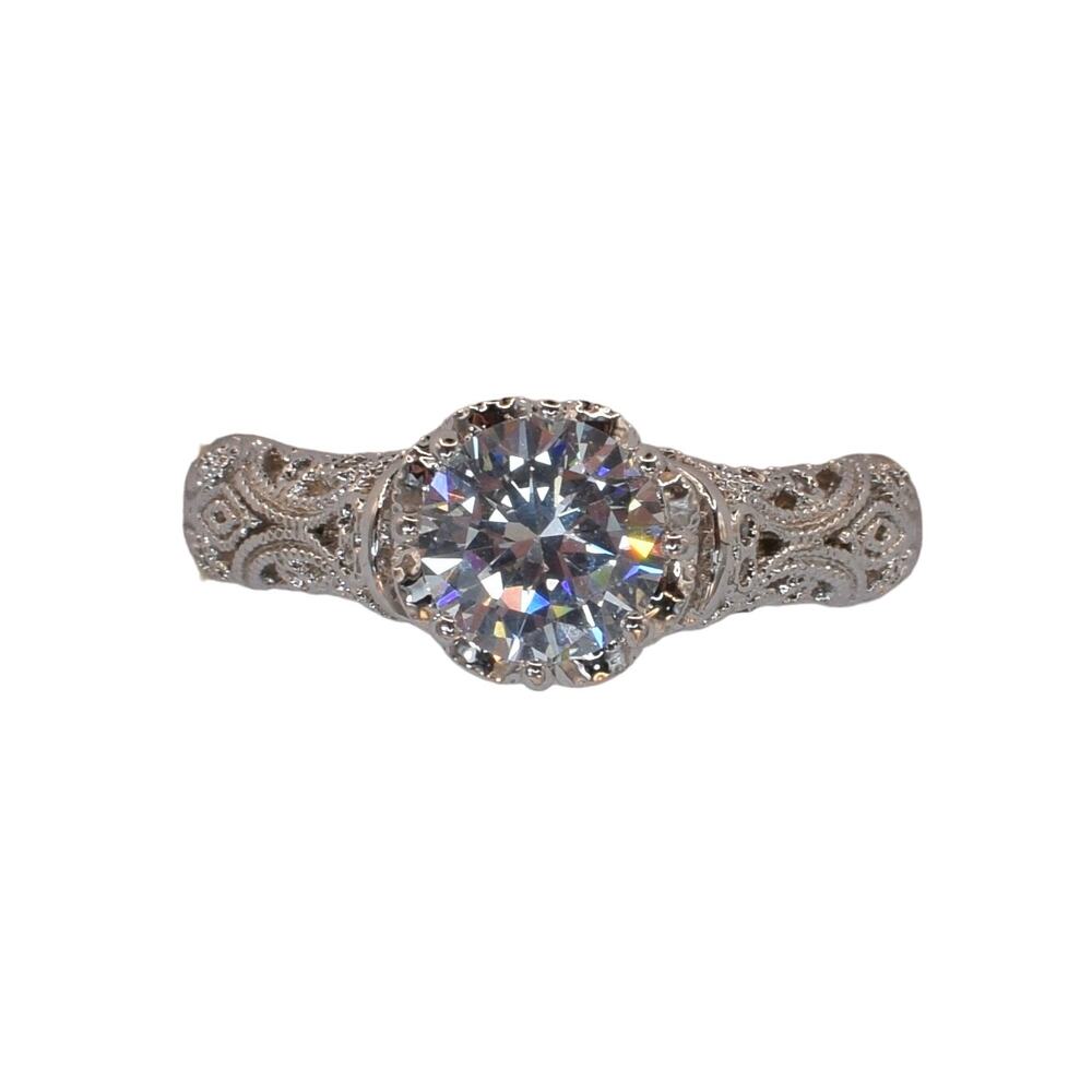 NWOT Fragrant Jewels Round Cut Cubic Zirconia Ring Size 8